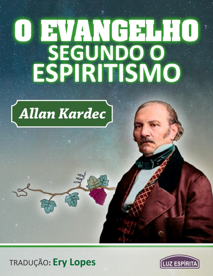 Capa do livro O Evangelho Segundo o Espiritismo, Ery Lopes